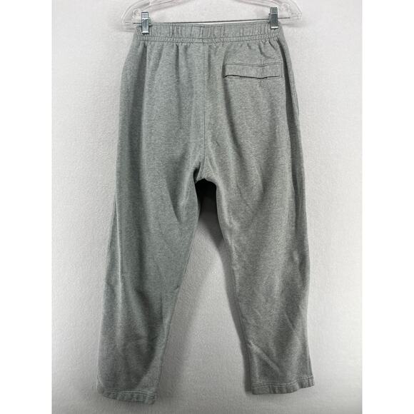 NIKE Sweatpants Mens M Sportswear Club Fleece Elastic Waist Cotton Blend Gray - Picture 2 of 13